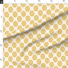 Various Fabrics by the Yard or Fat Quarter Floral Sunflower Boho Yellow Custom Printed Fabric by Spoonflower