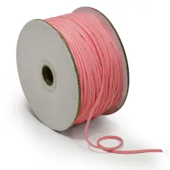 1/8" Soft Knit Elastic Cord - 100 Yard Spool Pink