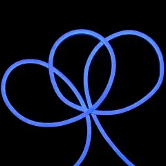 Northlight LED Commercial Grade Flexible Christmas Rope Lights - Blue - 18' Blue Wire