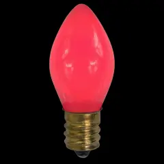 Northlight Opaque C7 Incandescent Christmas Replacement Bulbs - Pink - Pack of 25