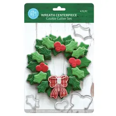 Wreath Centerpiece 4 PC Cookie Cutter Set
