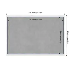 Morgan Wood Framed Magnetic Board Morgan White Blue