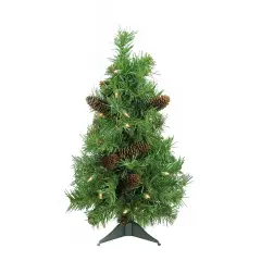Northlight Pre-Lit Full Dakota Pine Artificial Christmas Tree - 2' - Clear Lights Green