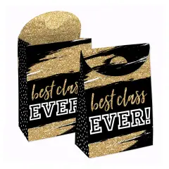 Big Dot of Happiness Reunited - School Class Reunion Gift Favor Bags - Party Goodie Boxes - Set of 12