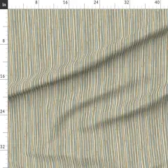 Various Fabrics by the Yard or Fat Quarter Muted Tan Blue Rustic Farmhouse Lines Neutral Abstract Natural Custom Printed Fabric by Spoonflower
