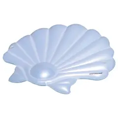 Swim Central 82'' White Seashell Island Swimming Pool Raft Lounger