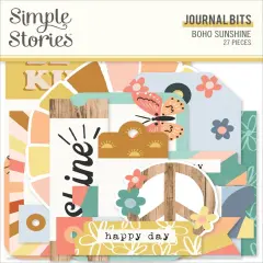 Boho Sunshine Bits & Pieces Die-Cuts 27/Pkg-Journal