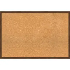 Carlisle Narrow Wood Framed Corkboard, Natural Cork Carlisle Brown