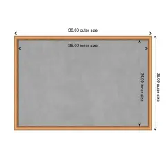 Salon Scoop Wood Framed Magnetic Board Salon Scoop Copper