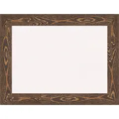 Bridge Wood Framed Corkboard, White Cork Brown