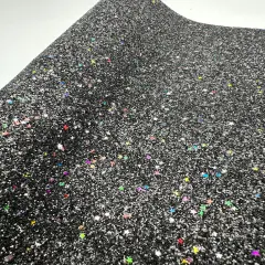 Black Party Star Glitter Craft Vinyl