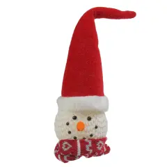 Northlight LED Lighted Santa Snowman Head Christmas Decoration - 14" White