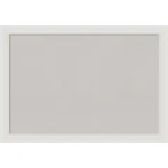 Flair Framed Corkboard, Grey Cork Flair Soft White
