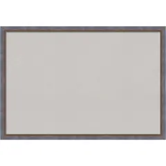 Two Tone Wood Framed Corkboard, Grey Cork Two Tone Blue Copper