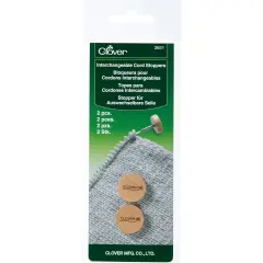 Clover Interchangeable Cord Stoppers 2/Pkg