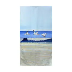 Betsy Drake Skimming the Surf Beach Towel Multicolor