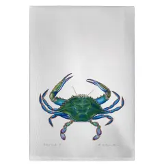 Betsy Drake Male Blue Crab Guest Towel