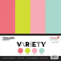 PhotoPlay Cardstock Variety Pack 8/Pkg-Birthday Sparkle