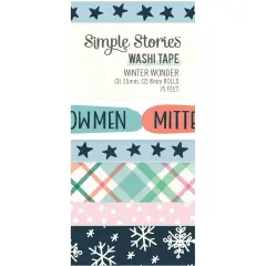 Winter Wonder Washi Tape-5/Pkg
