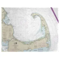 Betsy Drake Cape Cod Bay, MA Nautical Map Place Mat Set of 4