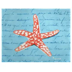 Betsy Drake Coral Starfish Place Mat Set of 4