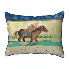 Betsy Drake Derby Winner Horse Extra Large 20 X 24 Indoor / Outdoor Pillow