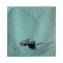 Betsy Drake Aqua Eddie's Blue Heron Beach Towel