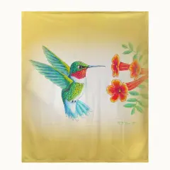 Betsy Drake Hummingbird Throw Multicolor