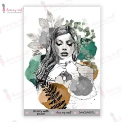 Dress My Craft Mini Transfer Me Sheet 4"X6"-Beauty With Peace