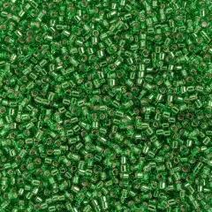 Miyuki Delica 50g Silver Lined Glass Beads, 11/0 Light Green (DB0046)