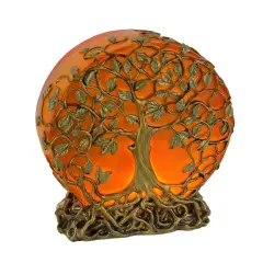 Glowing Orange Tree of Life Plug-In Night Accent Light 6.25 inch