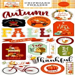 Carta Bella Welcome Autumn Chipboard Phrases
