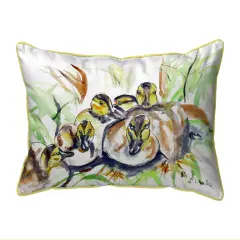 Betsy Drake DucklingsIndoor/Outdoor Extra Large Pillow 20x24
