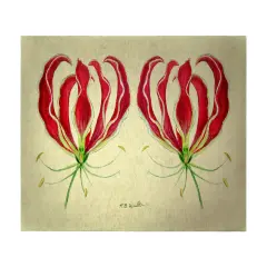 Betsy Drake Red Lily 30 X 50 Inch Comfort Floor Mat