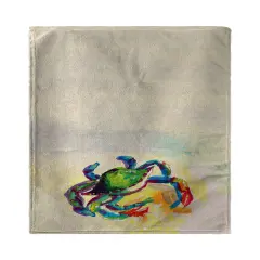 Betsy Drake Teal Crab Beach Towel