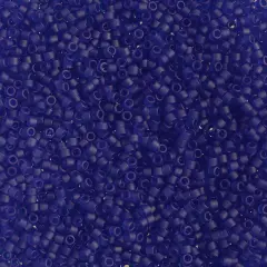 Miyuki Delica 50g Matte Glass Beads, 11/0 TP Cobalt Blu DB0748