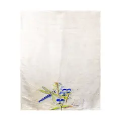 Betsy Drake Blue Dragonfly Beach Towel Multicolor