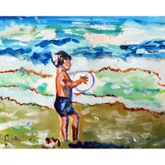 Betsy Drake Boy & Surf Place Mat Set of 4