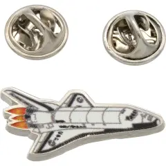 Top View Space Shuttle Pin 1"
