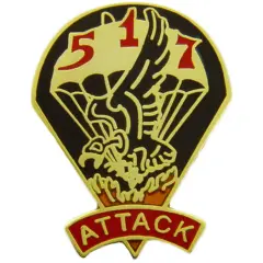 U.S. Army 517th Airborne Infantry Regiment Pin 1"