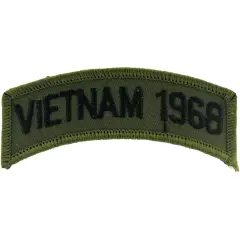 Vietnam 1968 Patch Green 3 1/2"