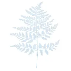 15" White Leatherleaf - 1 Piece, Elegant Foliage Accent, Ideal for Christmas Floral Arrangements & Home Decor - Perfect for Weddings & Events - 2024 Collection, Floral Home by Artificial Flowers