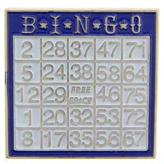 Bingo Card Pin 1"