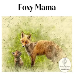 Foxy Mama - Decoupage & Mixed Media Art Paper (large)