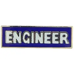 EagleEmblems P02199 Pin-RR,Engineer (1'')