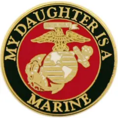 U.S.M.C. Logo My Daughter Is A Marine Pin 1"