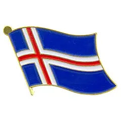 Iceland Flag Pin 1"