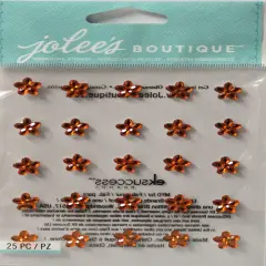 Jolee's Boutique Mini Flower Gems Topaz Adhesive Dimensional Stickers
