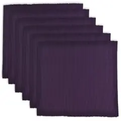 DII Dusty Lilac Buffalo Check Ribbed Placemat (Set of 6)