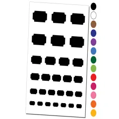 Movie Theater Raffle Ticket Solid Temporary Tattoo Water Resistant Fake Body Art Set Collection Orange